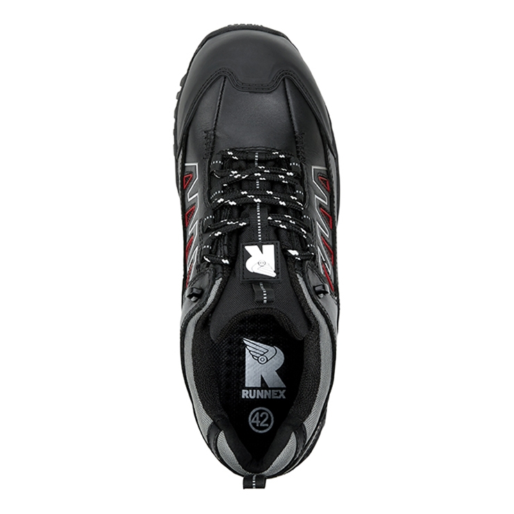 RUNNEX® S3S-Sicherheitshalbschuhe LightStar schwarz/rot