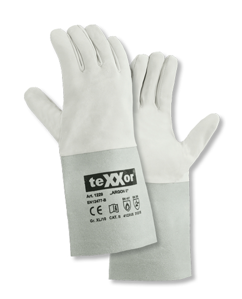 teXXor® Schweißerhandschuhe ARGON II natur
