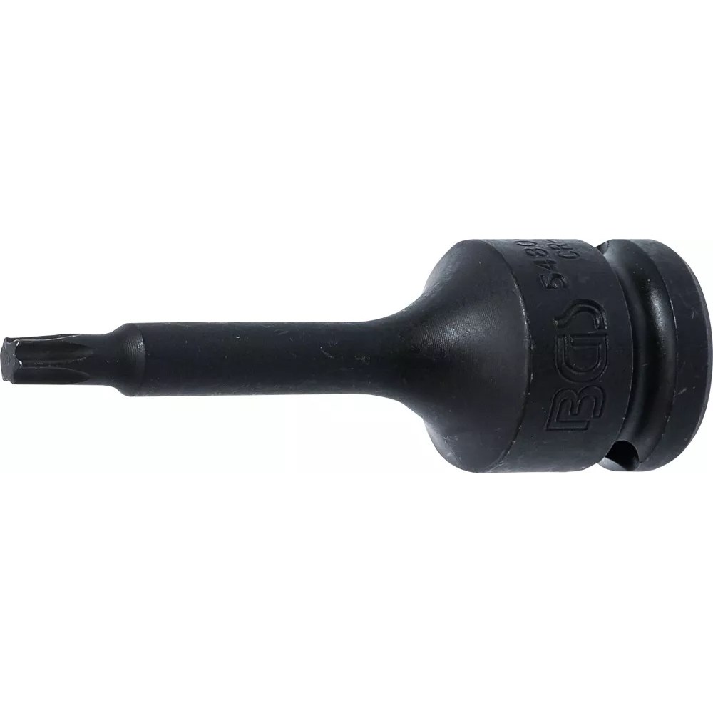 Kraft-Bit-Einsatz, Länge 75 mm, Antrieb Innenvierkant 12,5 mm (1/2"), T-Profil (für Torx) T30