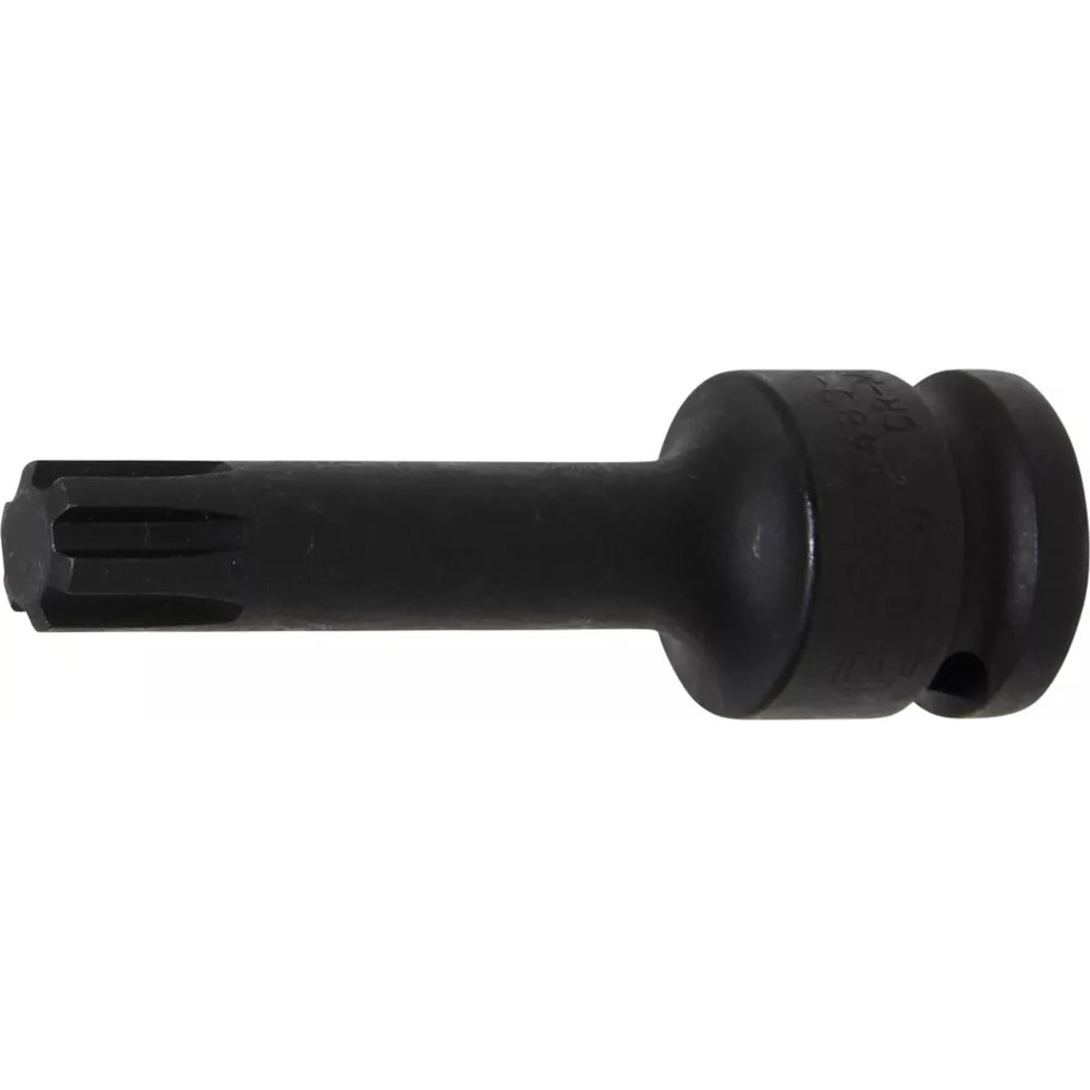 Kraft-Bit-Einsatz, Länge 75 mm, Antrieb Innenvierkant 12,5 mm (1/2"), Keil-Profil (für RIBE) M12