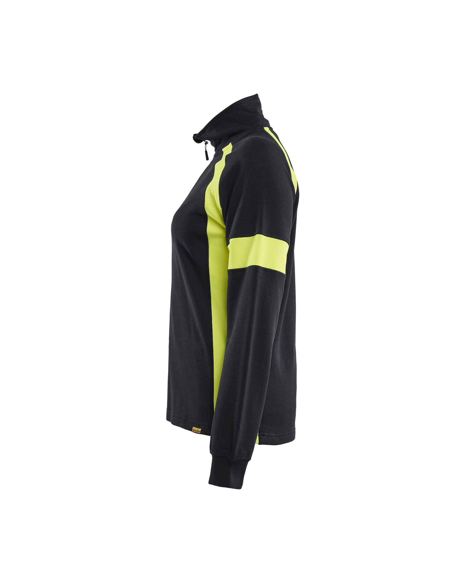 Damen Sweatshirt Half-Zip mit High Vis