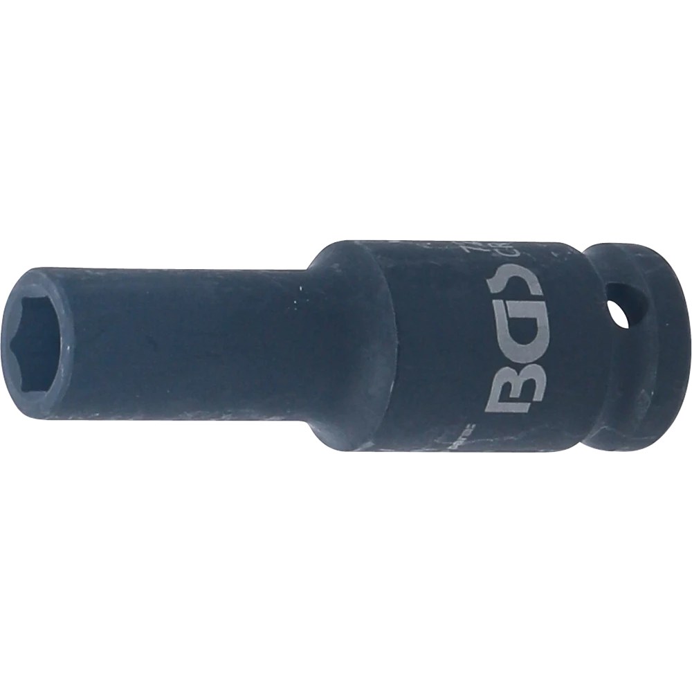 Kraft-Steckschlüssel-Einsatz Sechskant, tief, Antrieb Innenvierkant 12,5 mm (1/2"), SW 10 mm