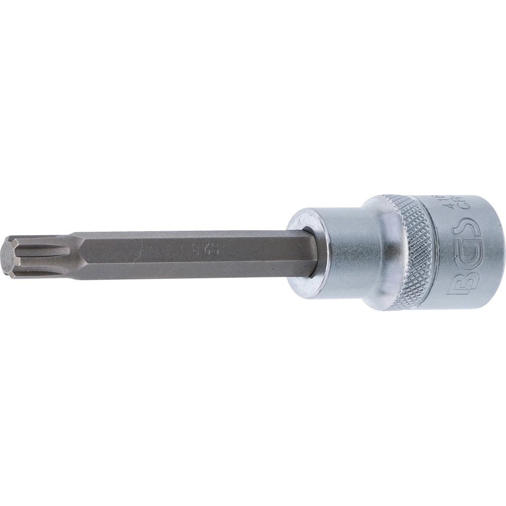 Bit-Einsatz, Länge 100 mm, Antrieb Innenvierkant 12,5 mm (1/2"), Keil-Profil (für RIBE) M8