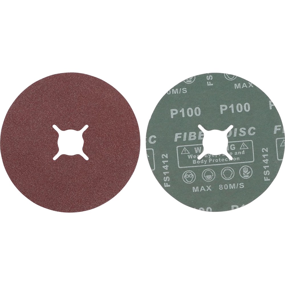 Fiber-Schleifscheiben-Satz, Körnung 100, Aluminiumoxid, 10-tlg.