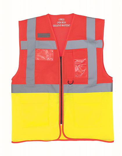 Weste – Hi-Vis Top Cool Recycled Open Mesh Executive Waistcoat