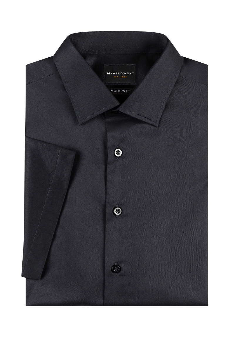 Kurzarm Herrenhemd Active-Stretch in Modern-Fit