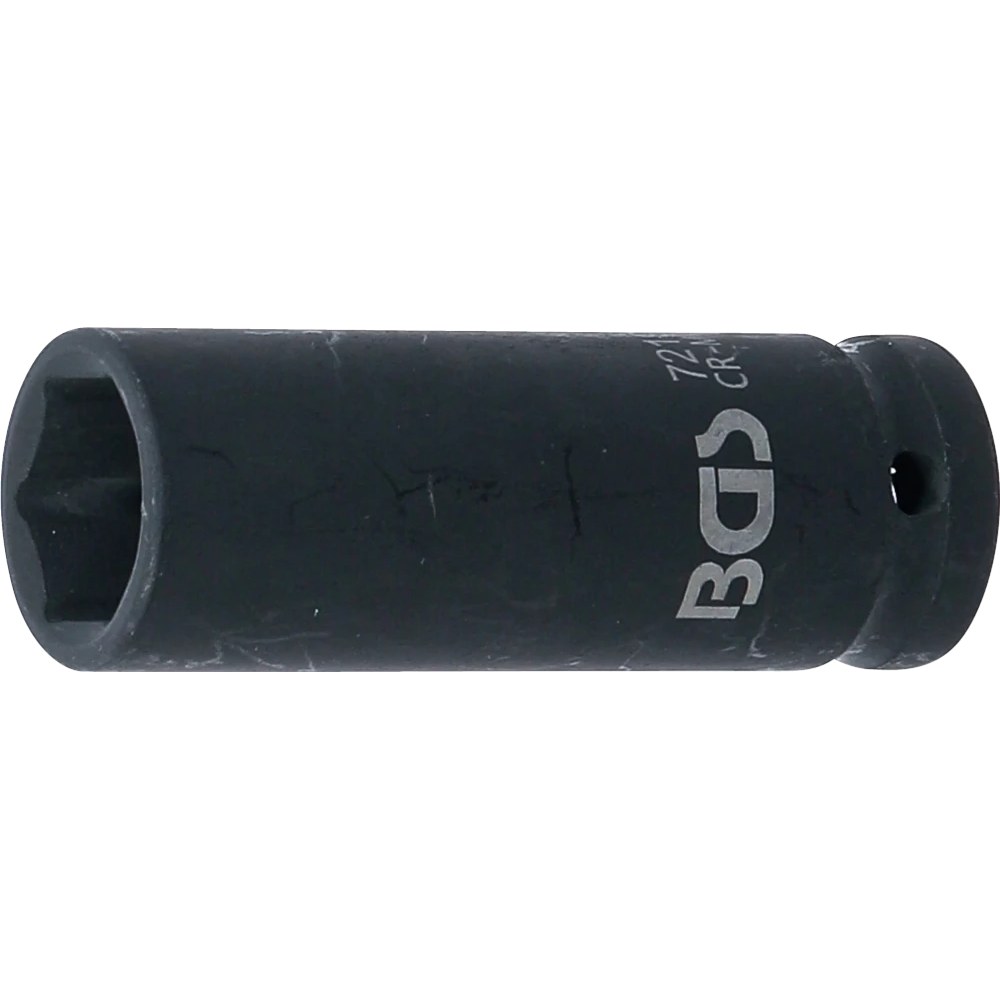 Kraft-Steckschlüssel-Einsatz Sechskant, tief, Antrieb Innenvierkant 12,5 mm (1/2"), SW 19 mm