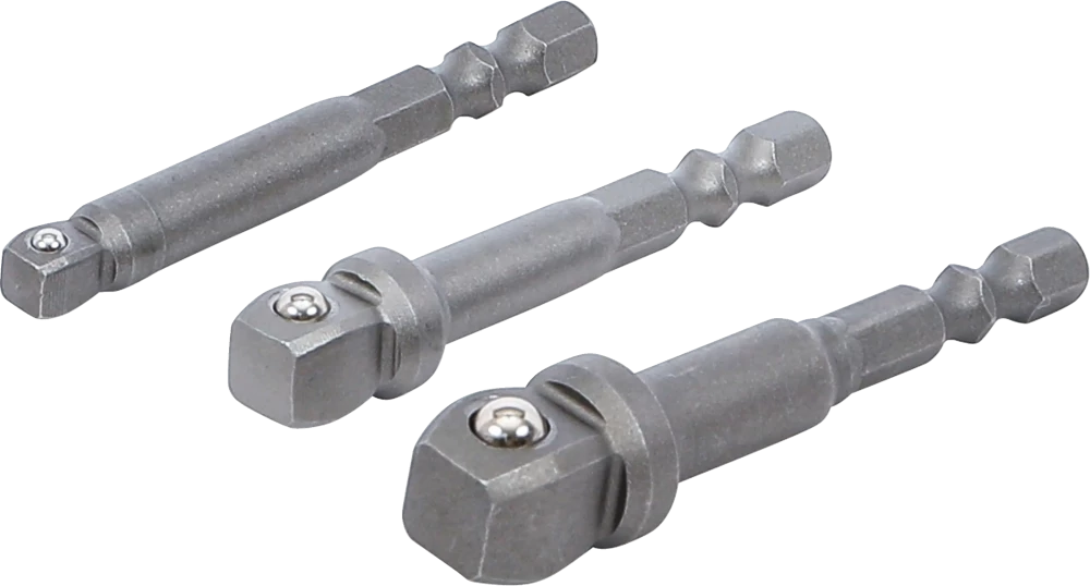 Bohrmaschinen-Kippadapter-Satz, Antrieb Außensechskant 6,3 mm (1/4"), 3-tlg.