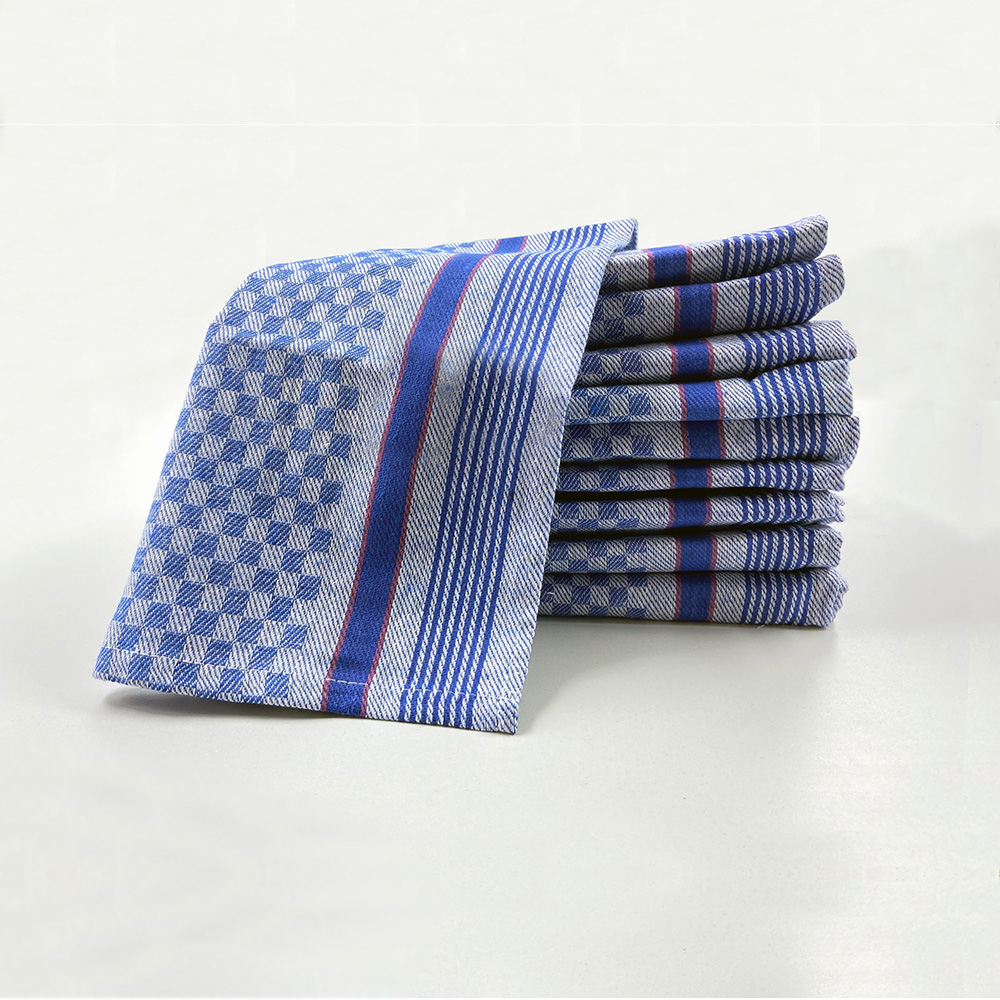 Grubentuch 45 x 90 cm, blau-grau, 10er Pack