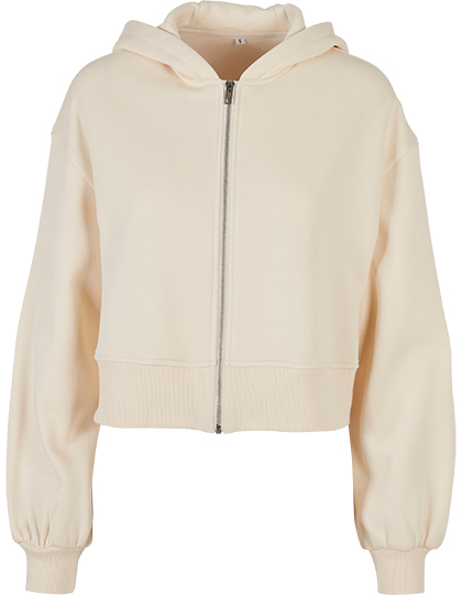 Ladies Short Oversized Zip Jacket