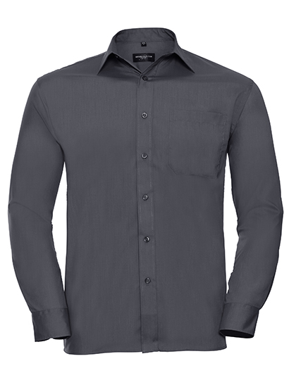 Hemd – Men's Long Sleeve Classic Polycotton Poplin Shirt