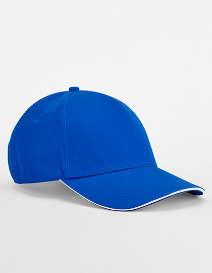 EarthAware Classic Organic Cotton 5 Panel Cap - Sandwich Peak