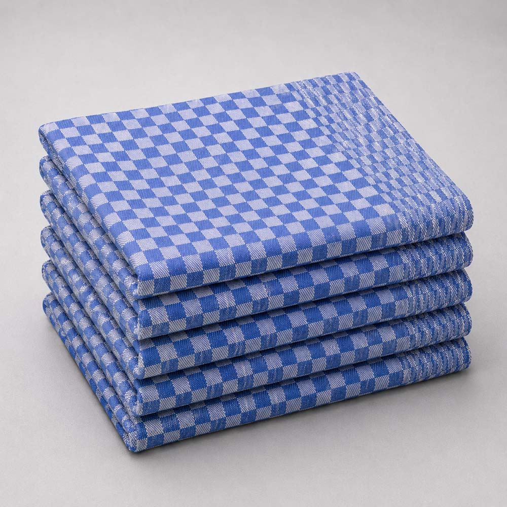 Grubentuch, 50 x 100 cm, blau-grau, 5er Pack