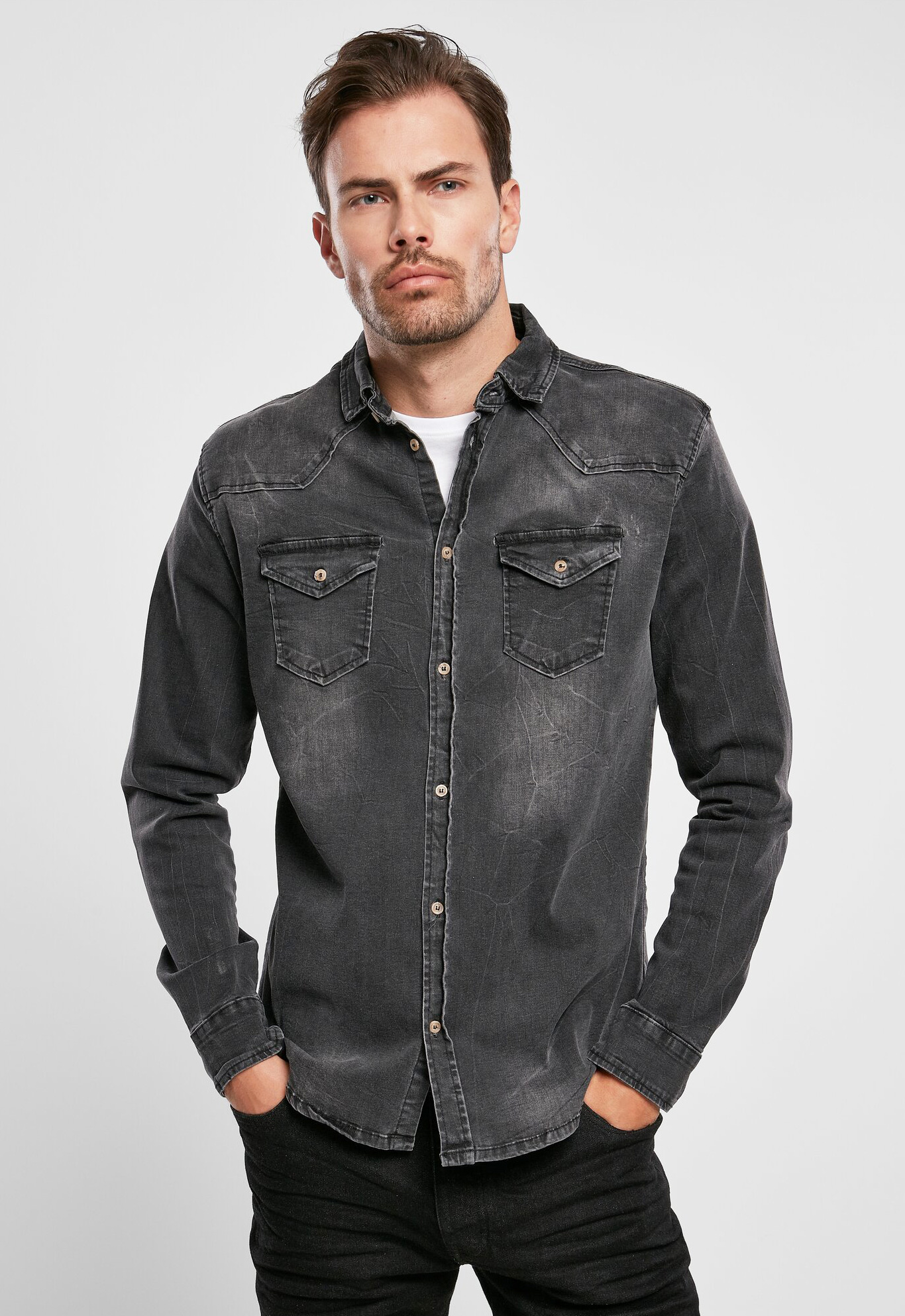 Riley Denim Shirt Long Sleeve