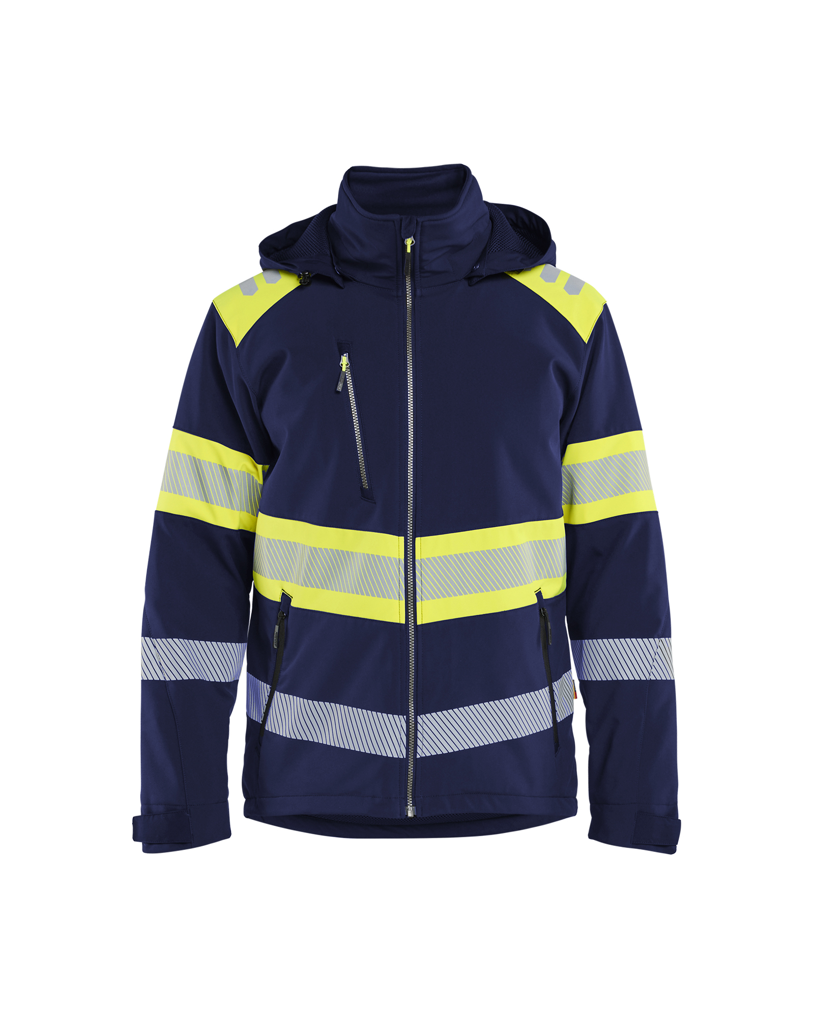 High Vis Softshell Winterjacke leicht gefüttert
