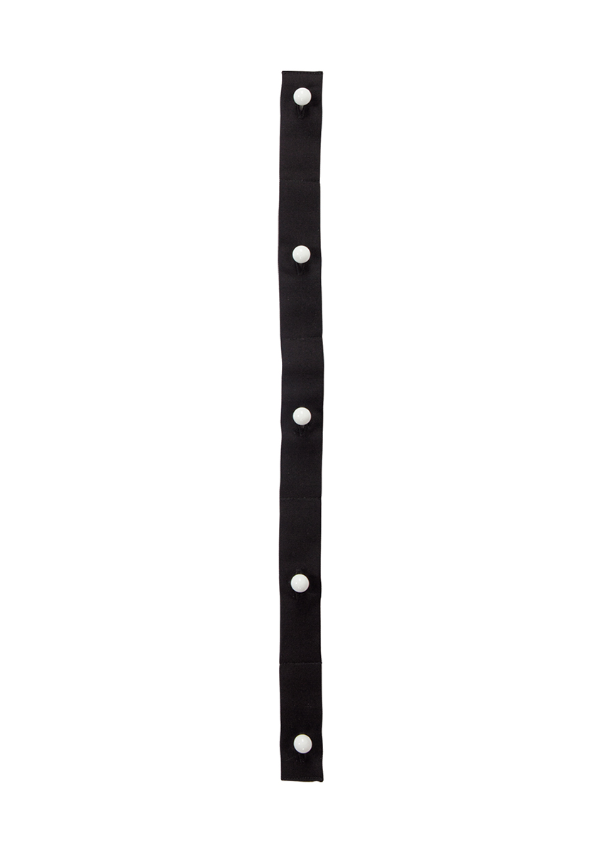 Knopfleiste 5-Loch, 12 cm Abstand, 2 Stück / Pack