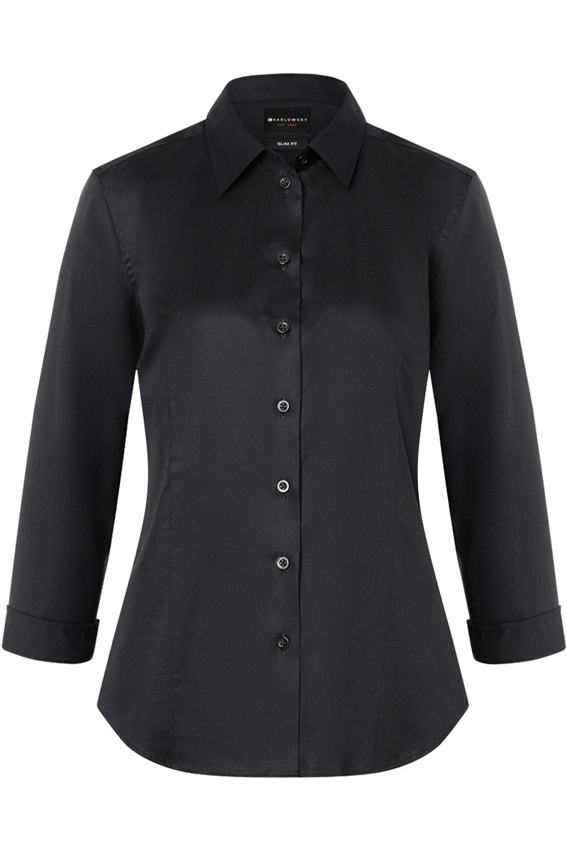 Damenbluse Active-Stretch mit 3/4-Ärmeln in Slim-Fit