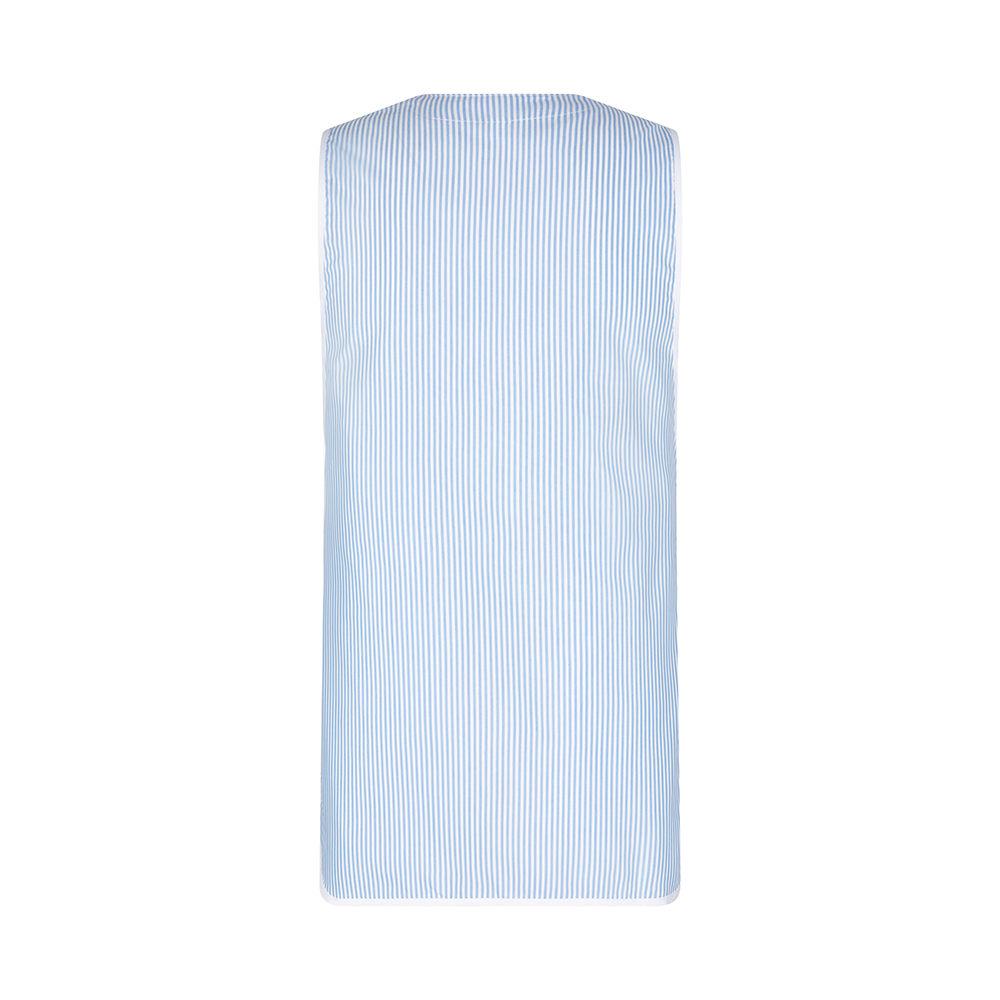 Überwurfschürze blau gestreift, Gr. III (54-62)