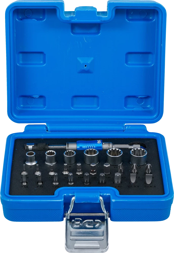 Bit- und Steckschlüssel-Satz, Antrieb Außensechskant 6,3 mm (1/4"), 2-IN-1, 26-tlg.