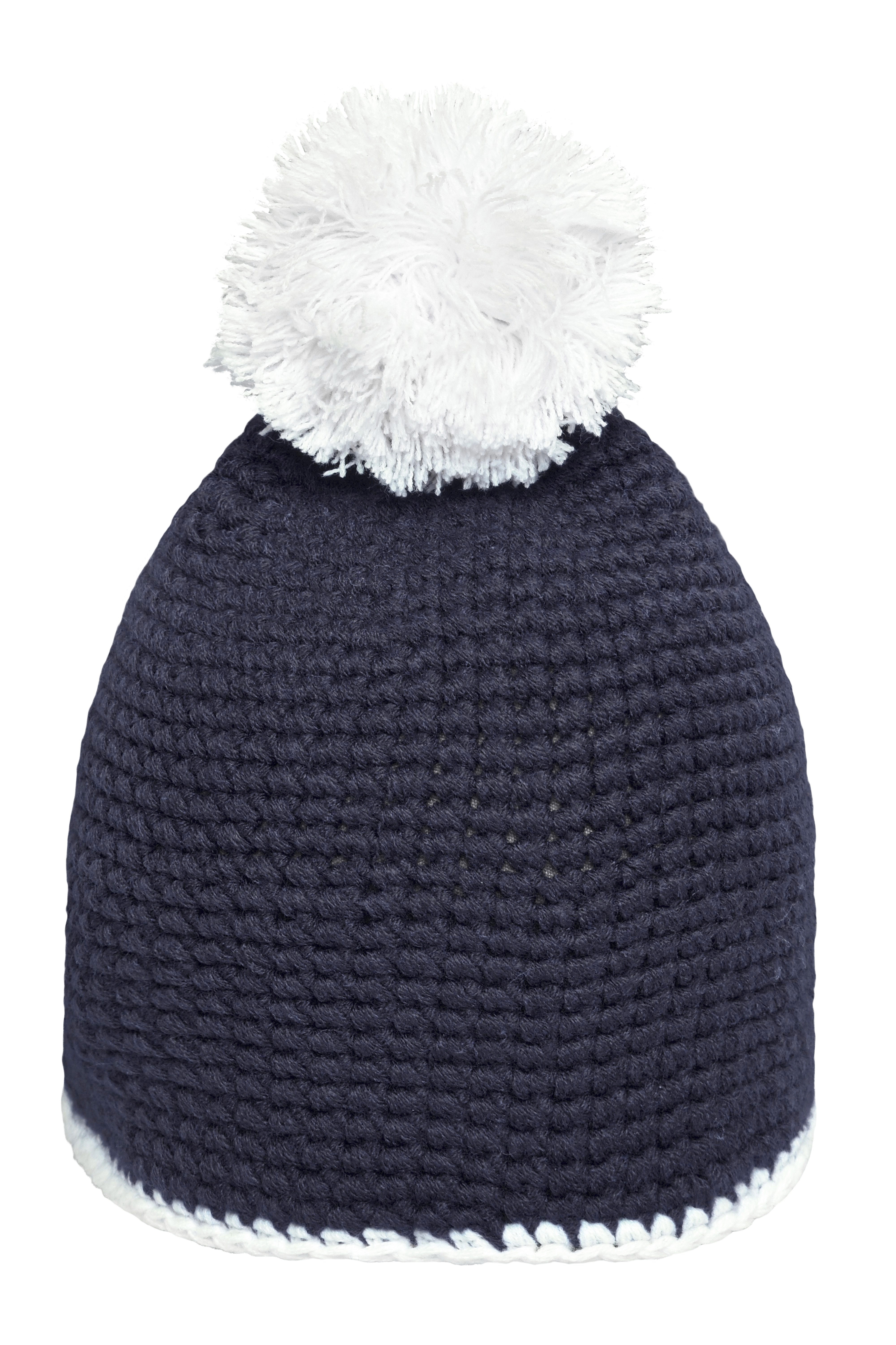 Mütze – Pompon Hat With Contrast Stripe