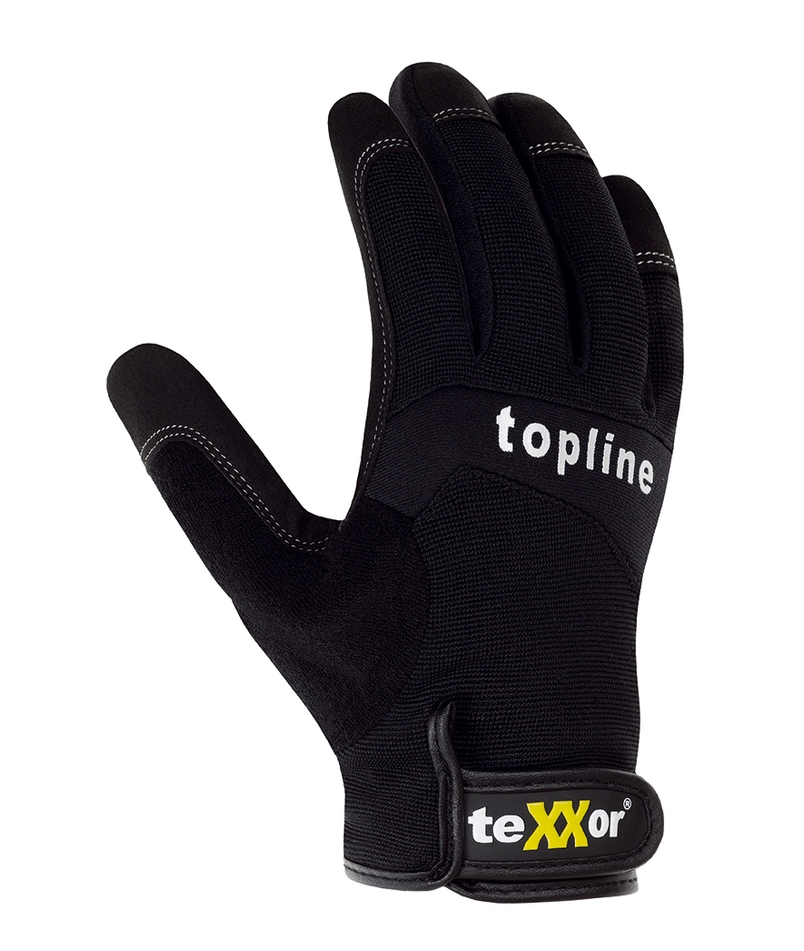 teXXor® Kunstleder-Handschuhe TUCSON, SB-Verpackung schwarz/grau
