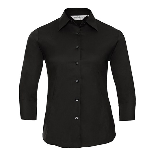 Bluse – Ladies' Long Sleeve Classic Pure Cotton Poplin Shirt