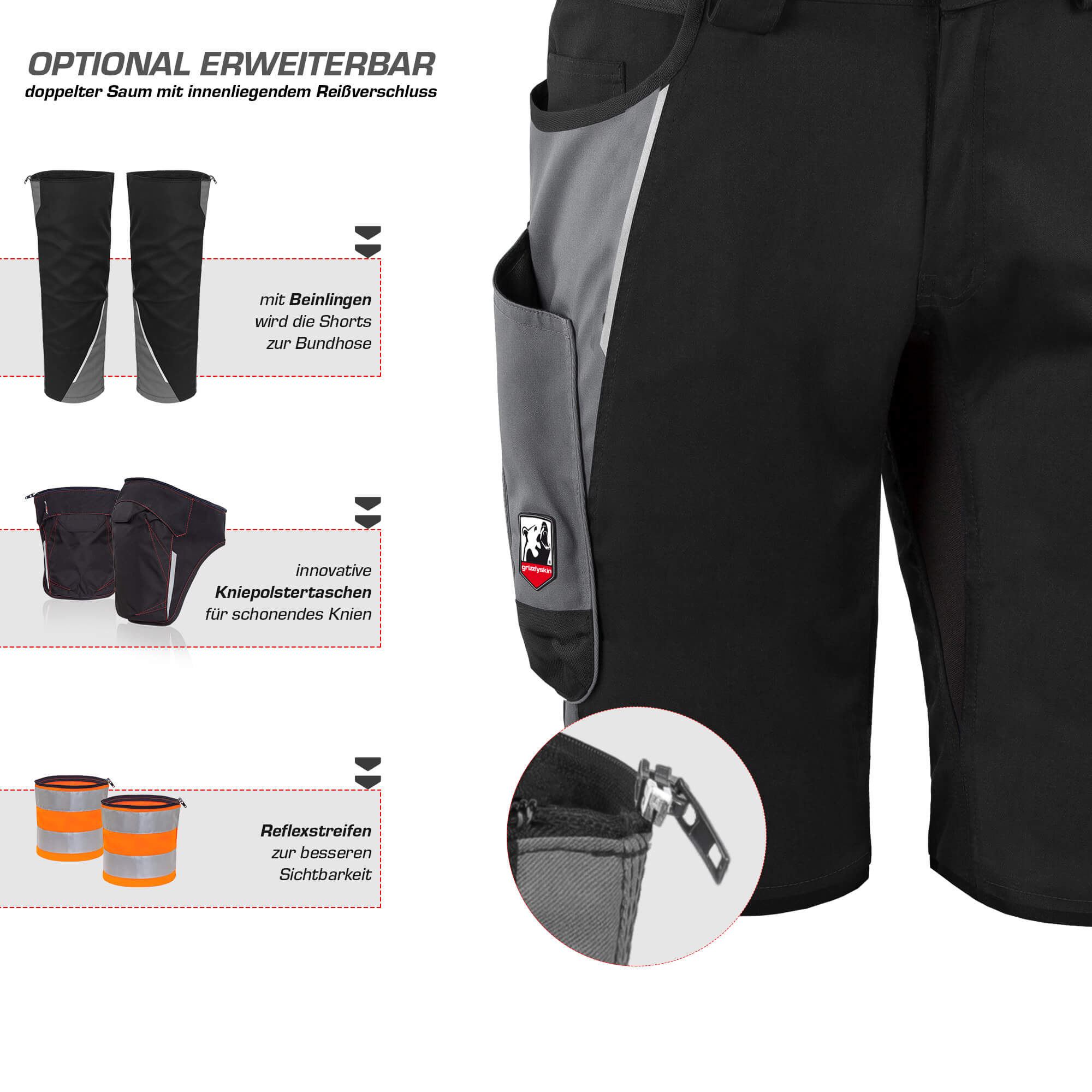 Arbeitsshorts "grizzlyskin IRON"