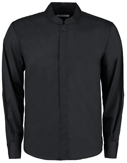 Hemd – Men´s Tailored Fit Mandarin Collar Shirt Long Sleeve