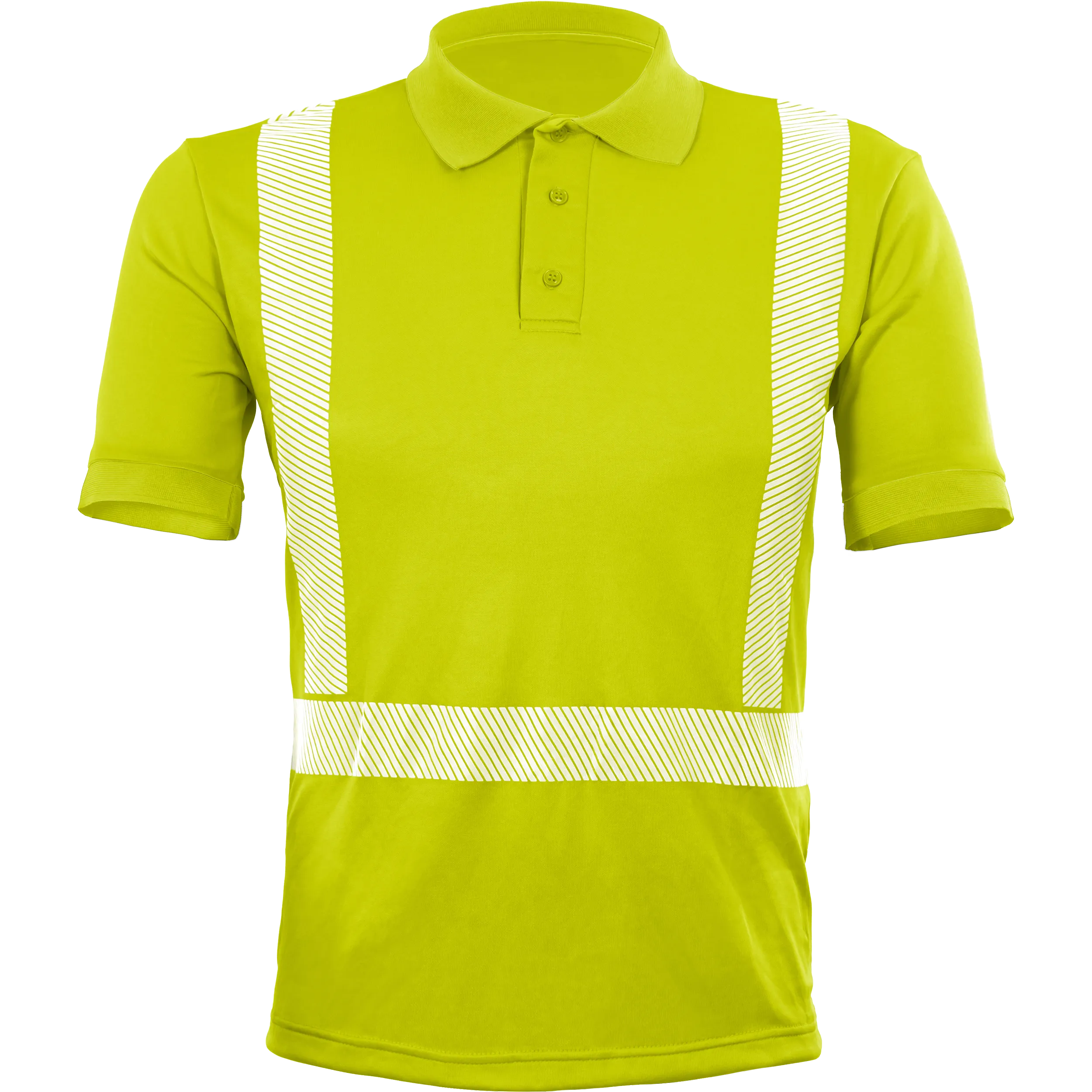 Tencel Poloshirt "Allround Warnschutz" mit UV-Schutz