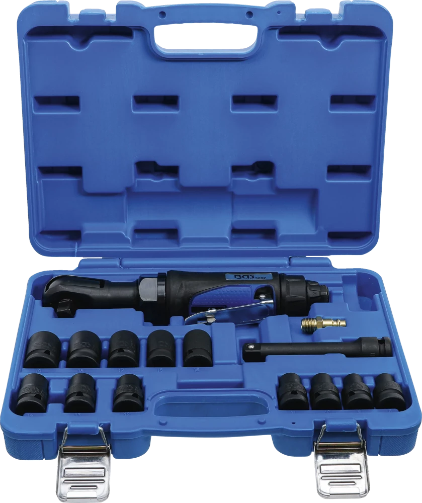 Druckluft-Ratschenschrauber-Satz, 12,5 mm (1/2"), 102 Nm, 14-tlg.