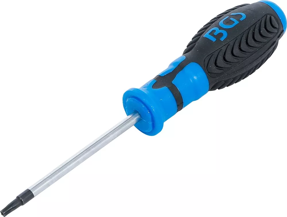 Schraubendreher, T-Profil (für Torx) mit Bohrung T20, Klingenlänge 80 mm