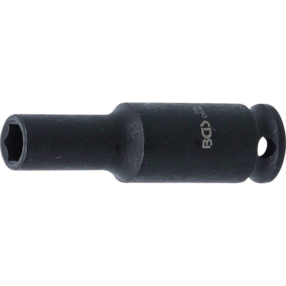 Kraft-Steckschlüssel-Einsatz Sechskant, tief, Antrieb Innenvierkant 6,3 mm (1/4"), SW 6 mm