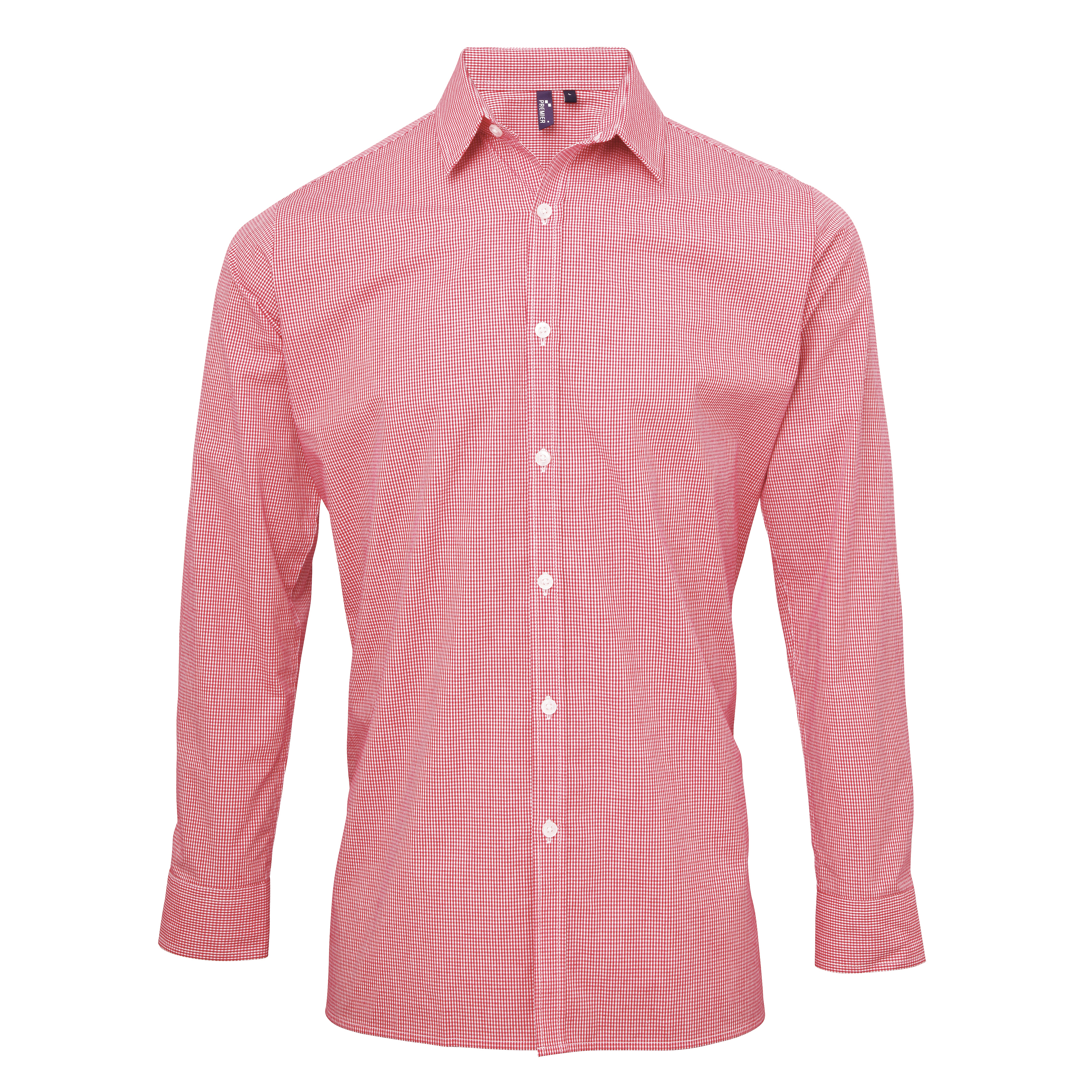 Hemd – Men´s Microcheck (Gingham) Long Sleeve Cotton Shirt