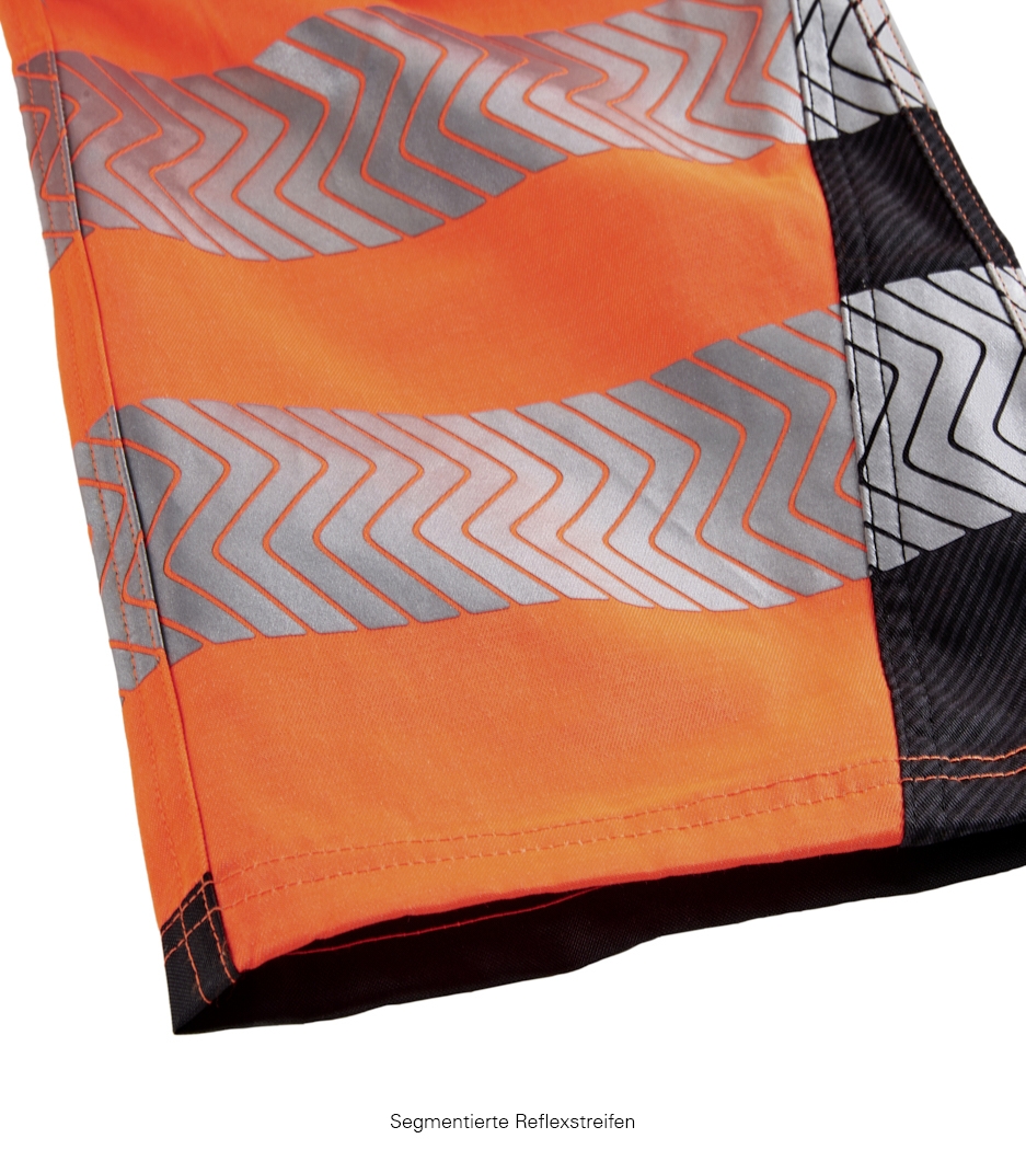 4PROTECT® Warnschutz-Bundhose TENNESSEE leuchtorange/grau