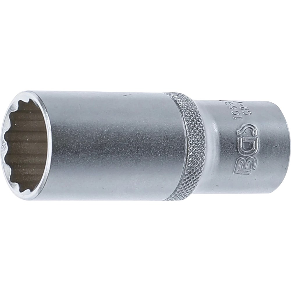Steckschlüssel-Einsatz Zwölfkant, tief, Antrieb Innenvierkant 12,5 mm (1/2"), SW 22 mm