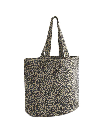 Tasche – Leopard Print Canvas Shopper