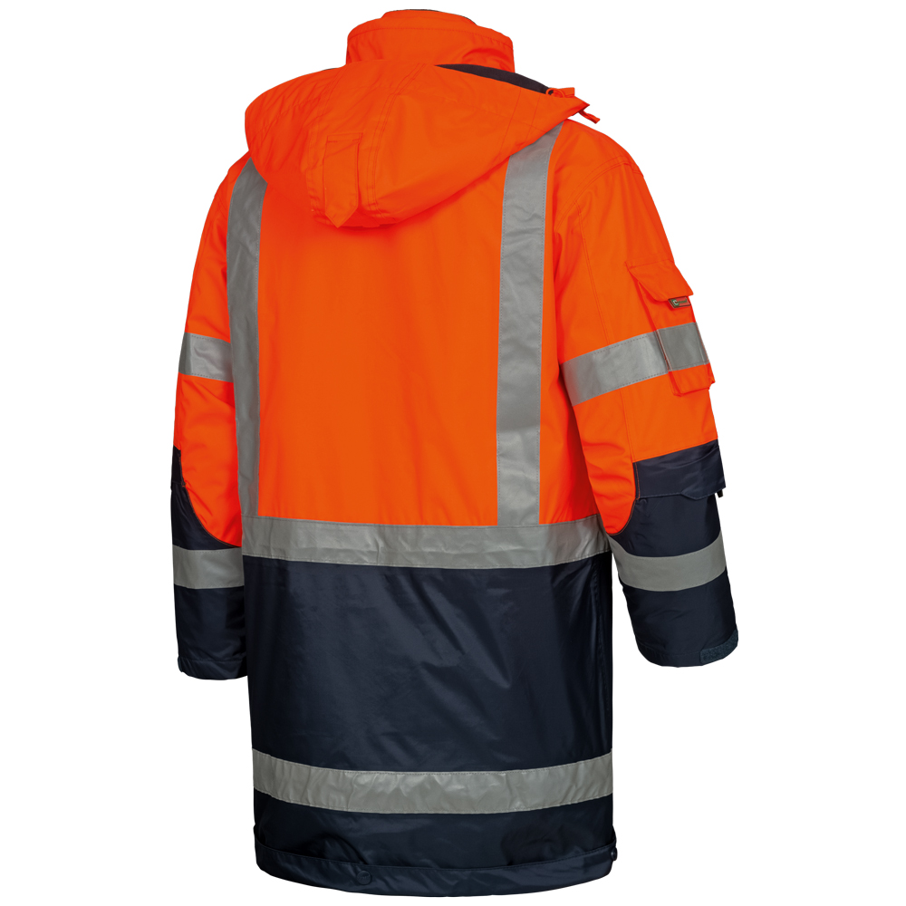 Warnschutz-Parka Orange/Marine Wallace