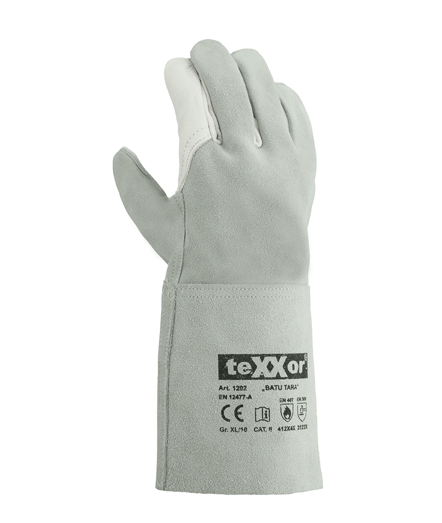 teXXor® Schweißerhandschuhe BATU TARA natur