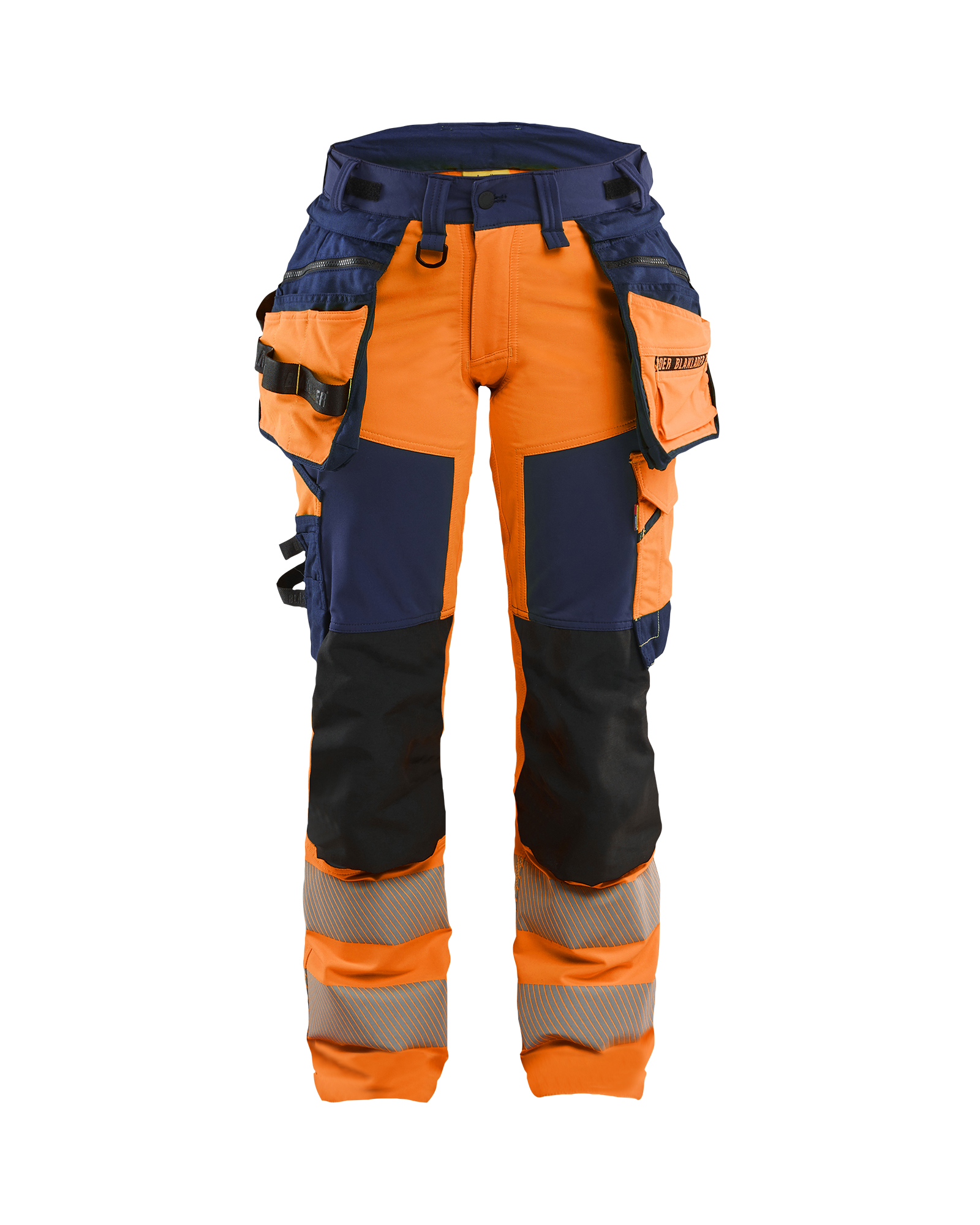 Damen High Vis Arbeitshose 4-Wege-Stretch