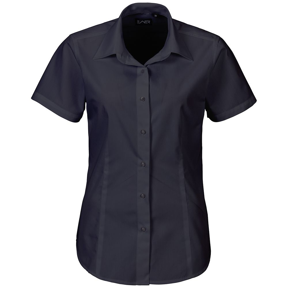 Damen Bluse halbarm schwarz