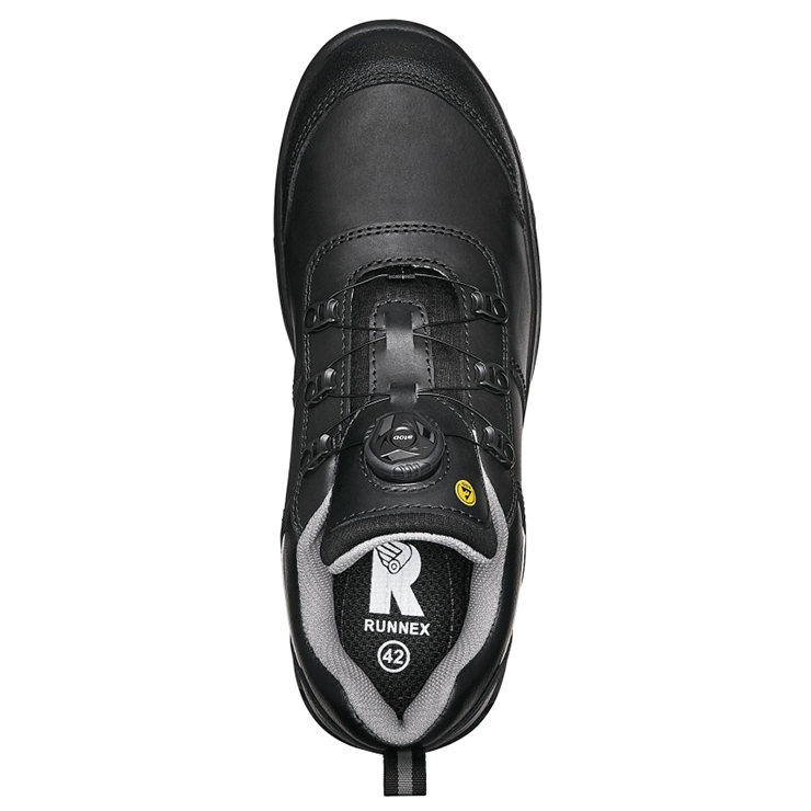 RUNNEX® S3S-ESD-Sicherheitshalbschuhe atop FlexStar schwarz/ grau