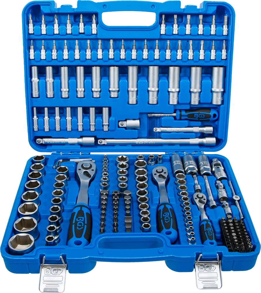 Steckschlüssel-Satz Sechskant, Antrieb 6,3 mm (1/4") / 10 mm (3/8") / 12,5 mm (1/2"), 192-tlg.