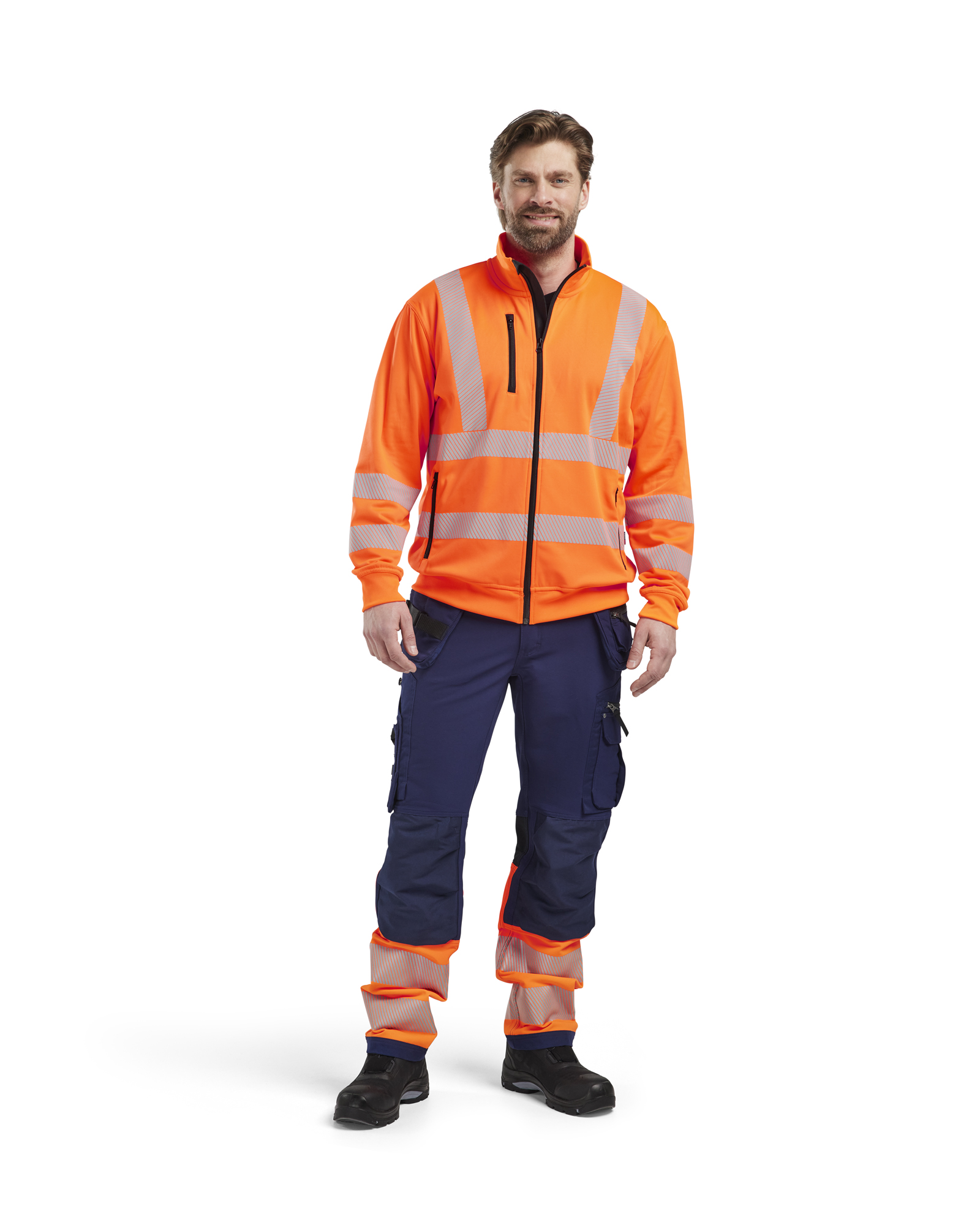High Vis Arbeitshose 4-Wege-Stretch