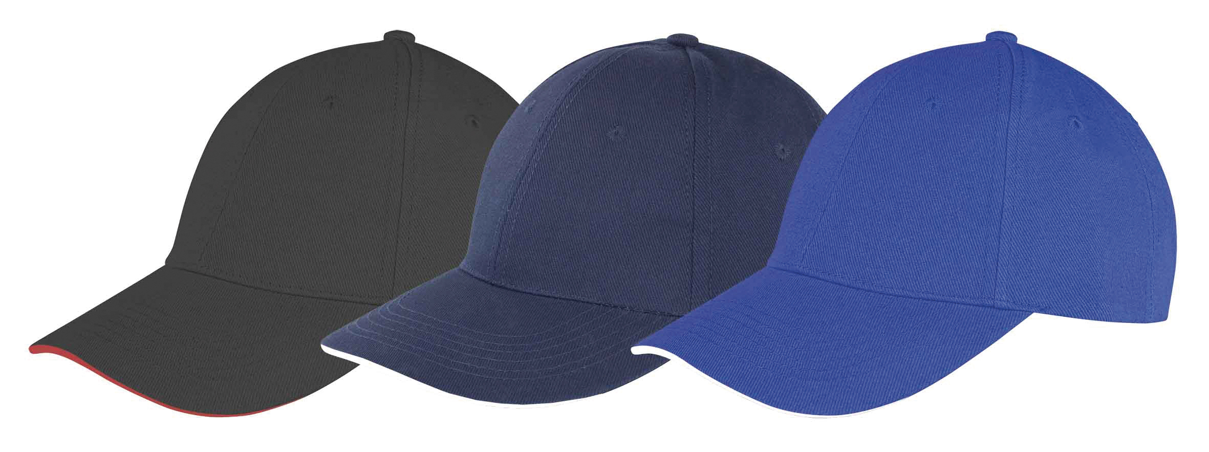 Memphis Brushed Cotton Low Profile Sandwich Peak Cap