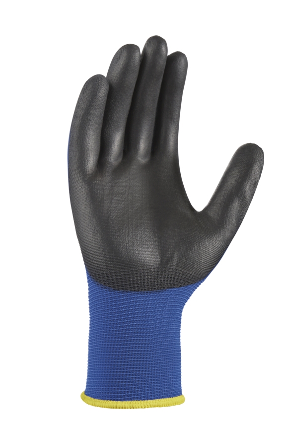 teXXor® Nylon-Strickhandschuhe TOUCH blau/schwarz