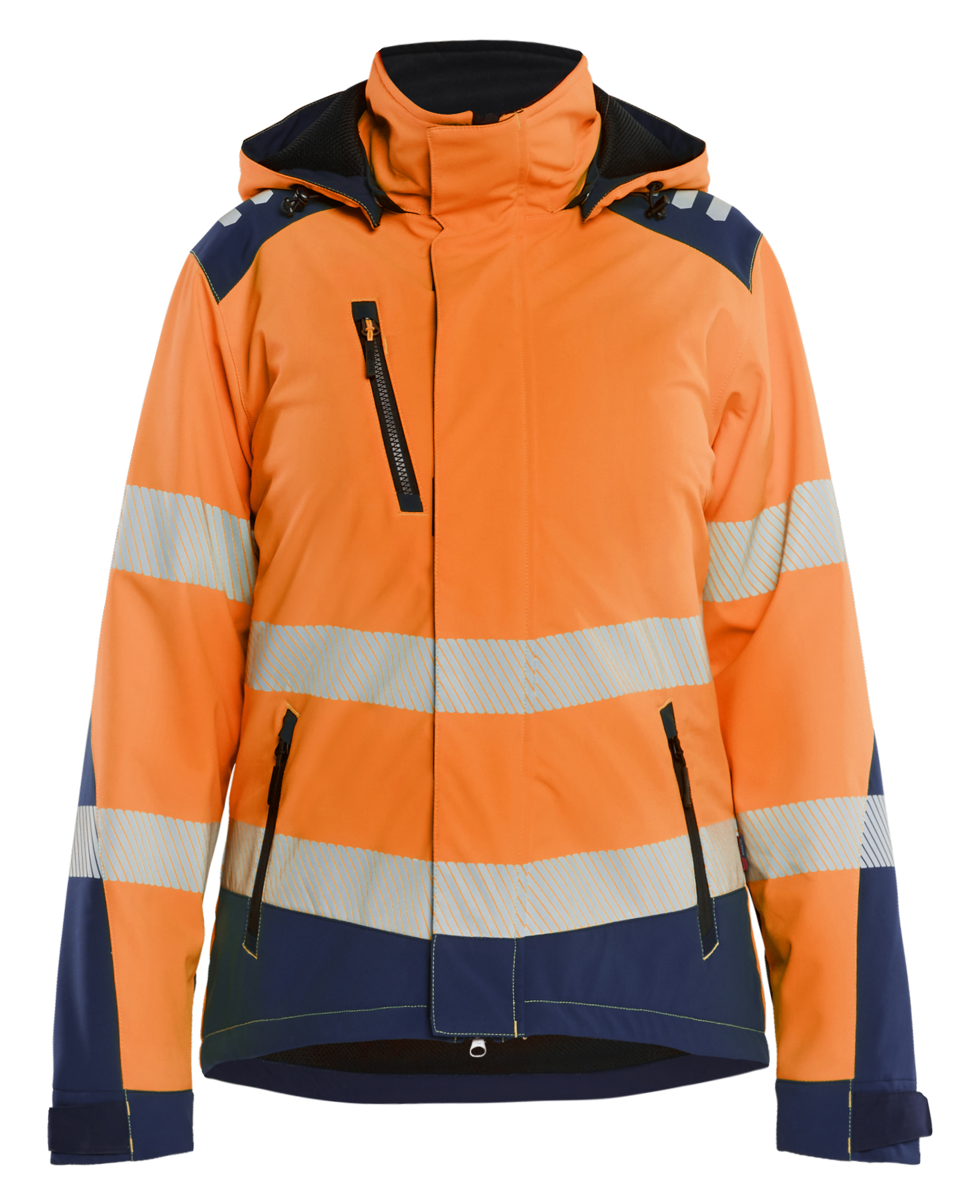 Damen High Vis Softshell Winterjacke