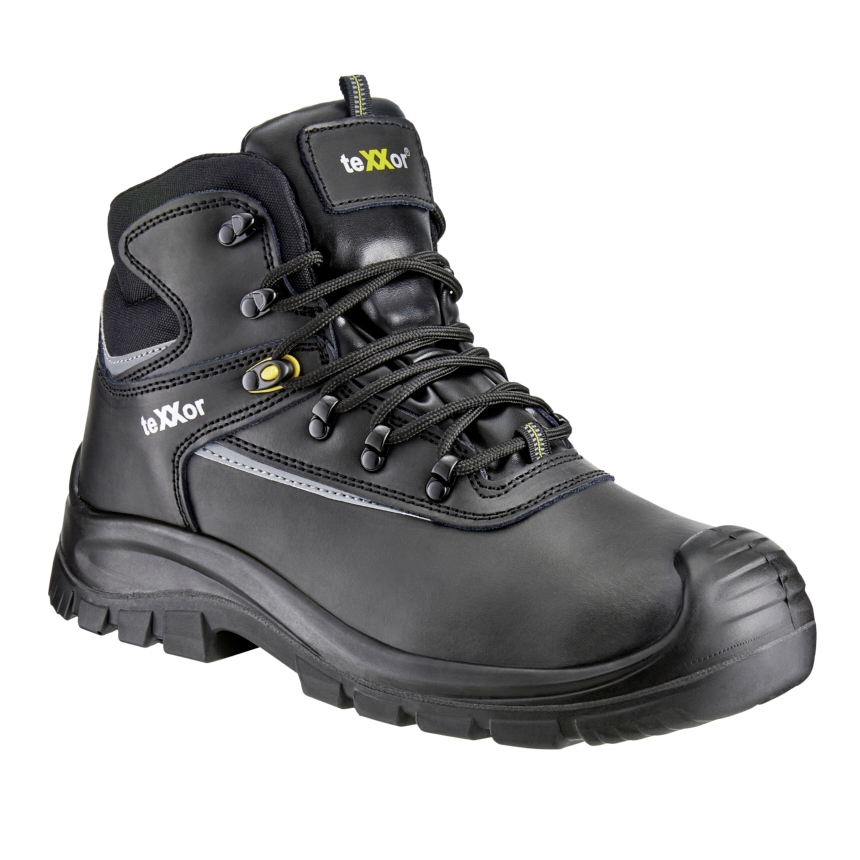 teXXor® S3-Sicherheitsschnürstiefel DIJON schwarz