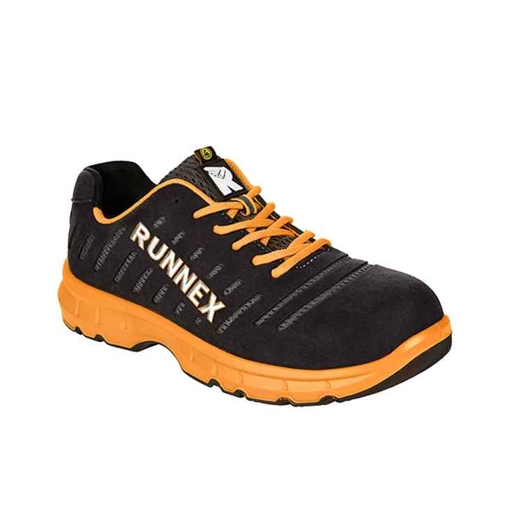 RUNNEX® S1PS-ESD-Sicherheitshalbschuhe FlexStar schwarz/orange