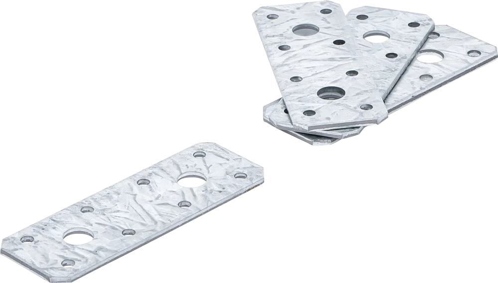 Flachverbinder, 100 x 35 x 2 mm, 4-tlg.