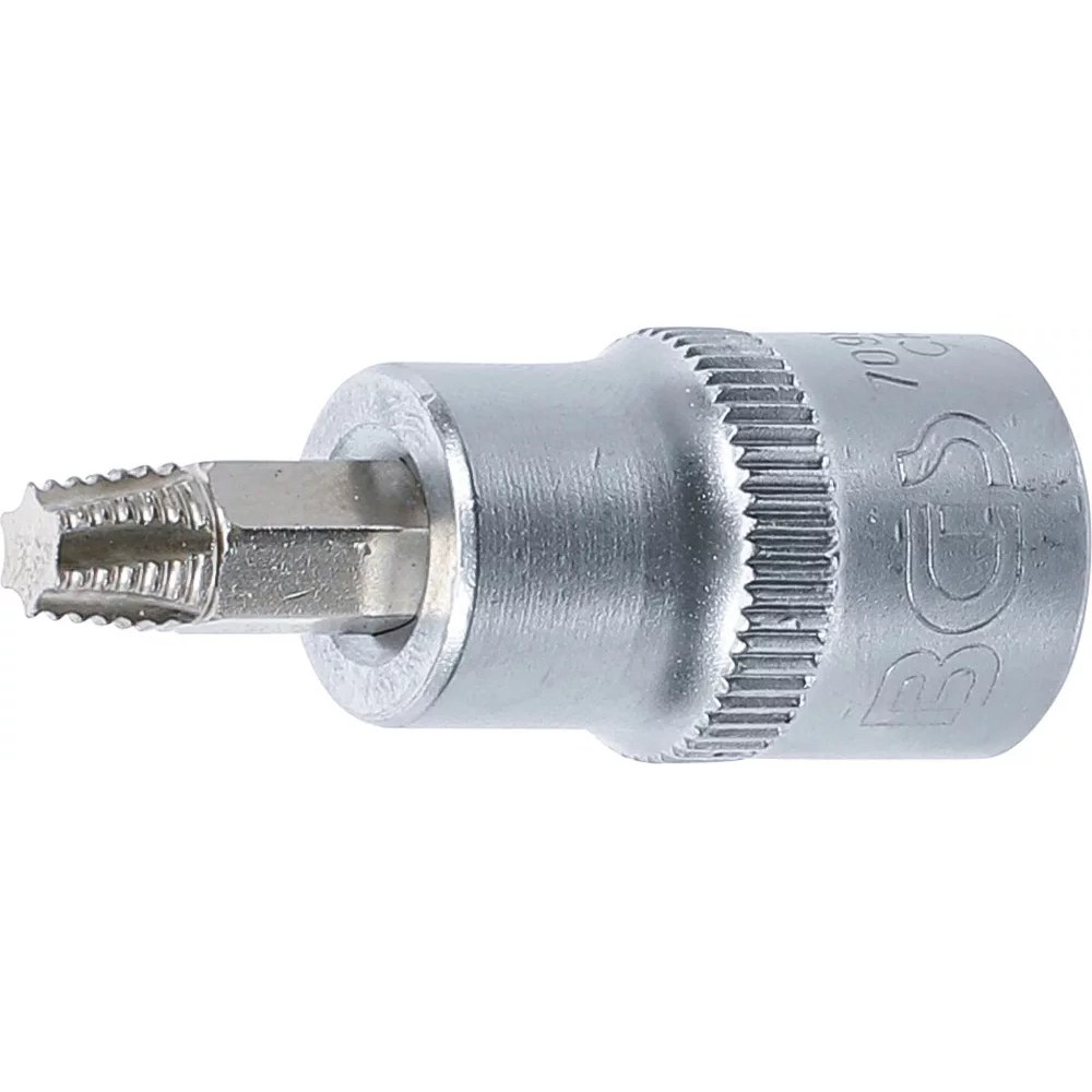 Schraubenausdreher-Bit-Einsatz, Antrieb Innenvierkant 10 mm (3/8"), für defektes T-Profil (für Torx) T30